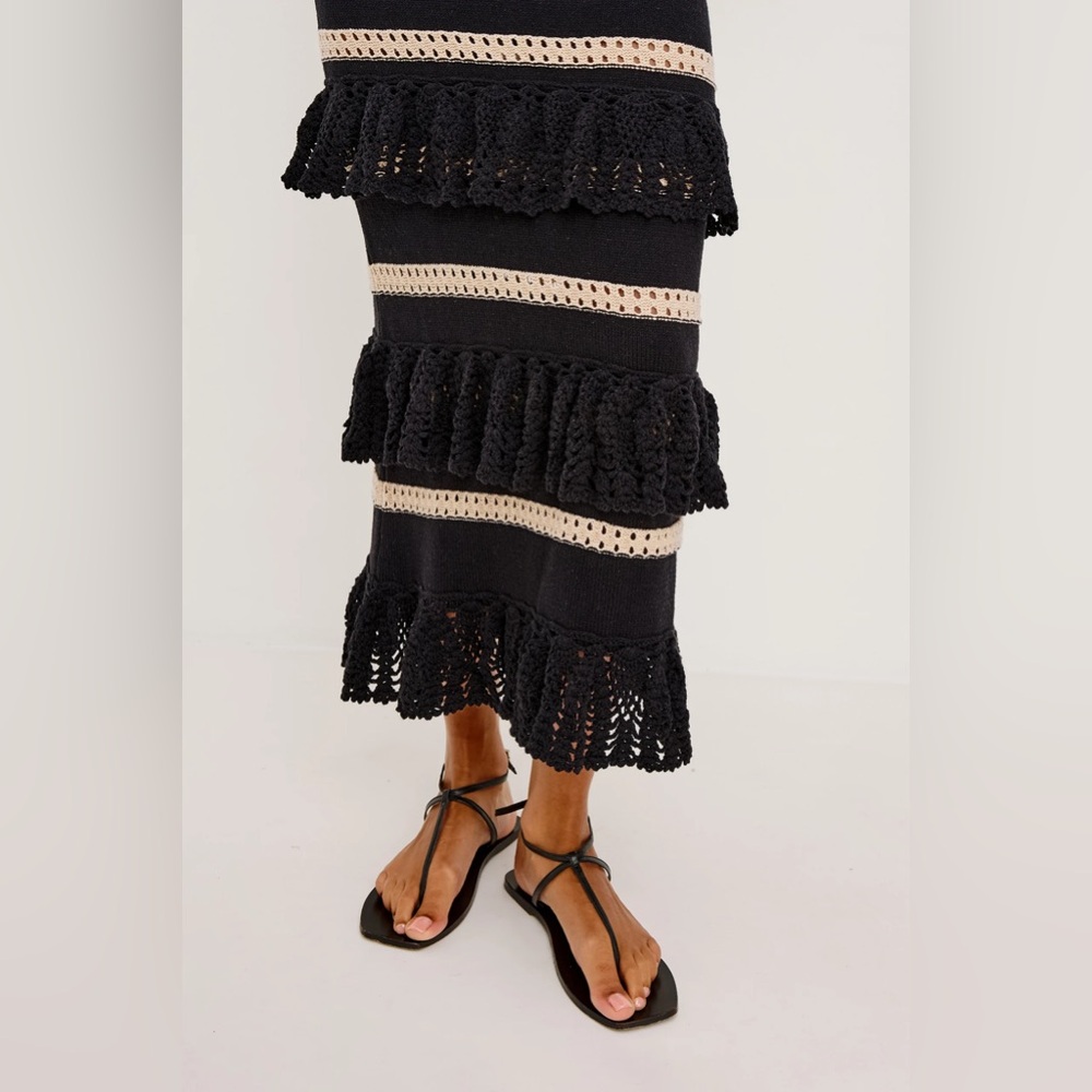 Rails Ana Dress- Black Oat Stripe - Picture 3 of 4